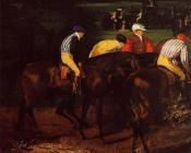 埃德加 德加 : Jockeys at Epsom